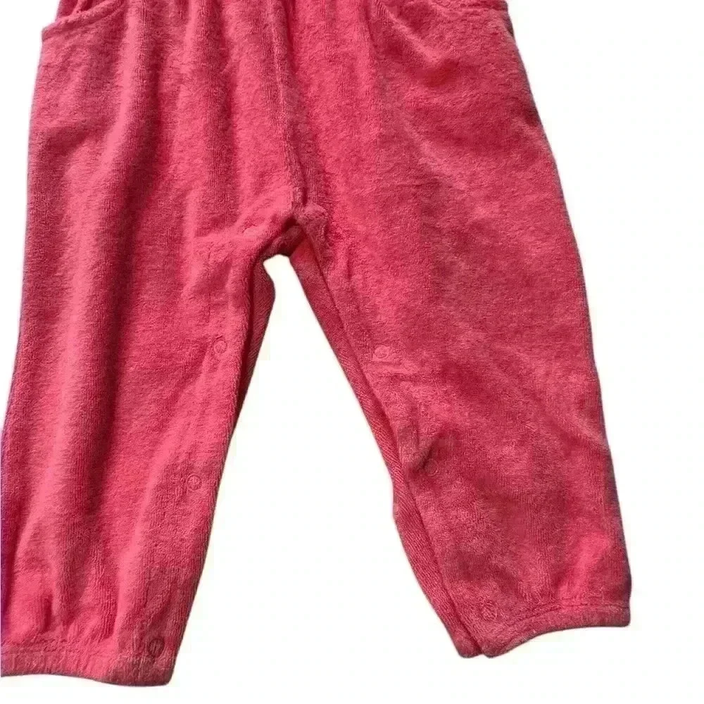 Juicy couture baby size 18 months one piece hot pink terry cloth romper new
